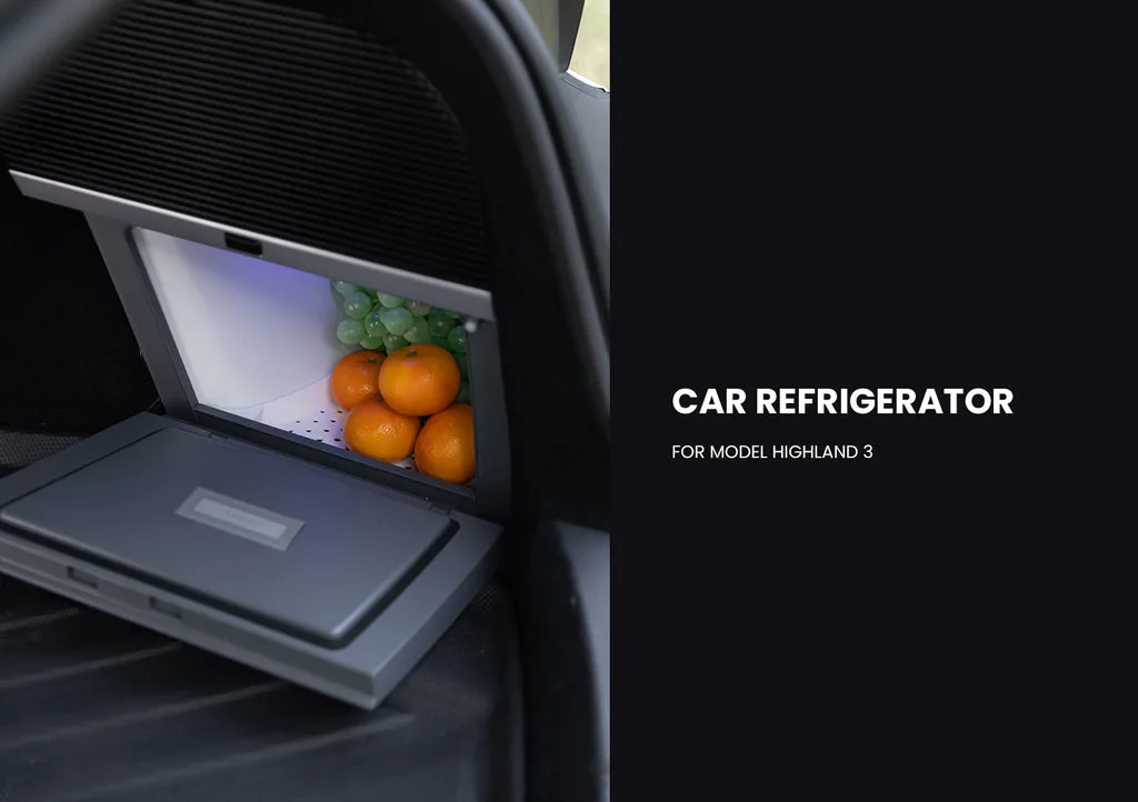 Tesla Model 3 Highland Portable Fridge Cooler With Control Expansion Dock Interior Accessories Aapexgear®