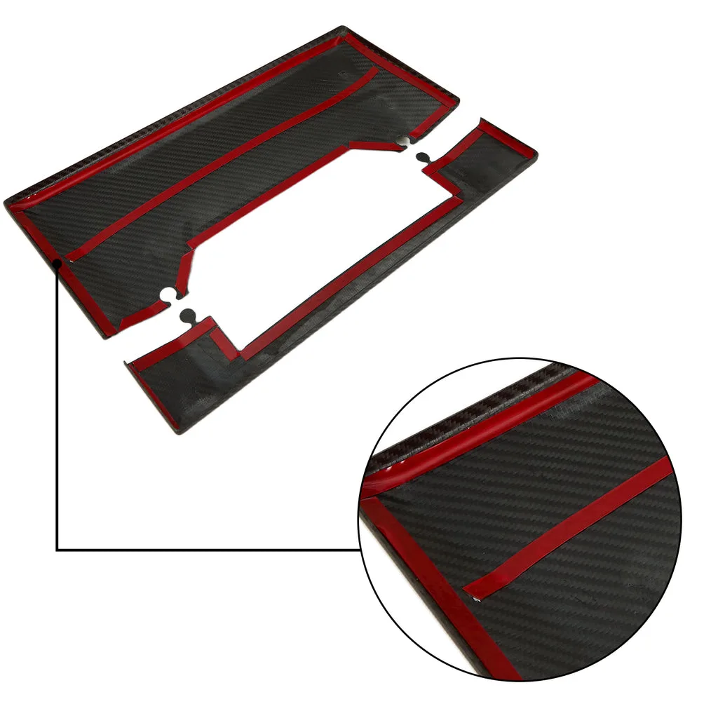 Tesla Cybertruck Carbon Fiber Dashboard Panel Decor Protective Cover Trim Aapexgear®