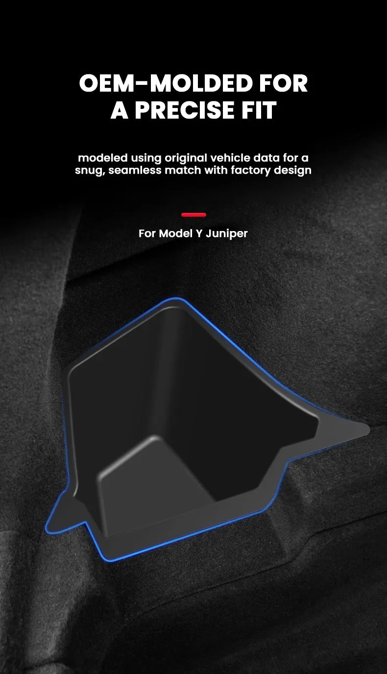 Tesla Model Y Juniper Interior Accessories Rear Trunk Organizer Storage Bins Aapexgear®