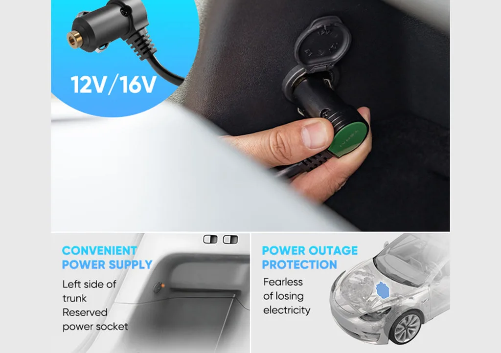 Tesla Model Y Trunk Fridge Hidden Cooler Car Mini Refrigerator Aapexgear®