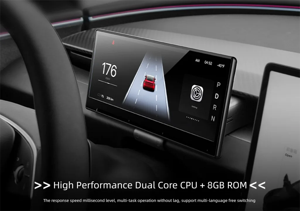 Tesla Model 3/3 Highland Model Y/Y Juniper F9 Pro CarPlay Screen Dashboard Display Aapexgear®
