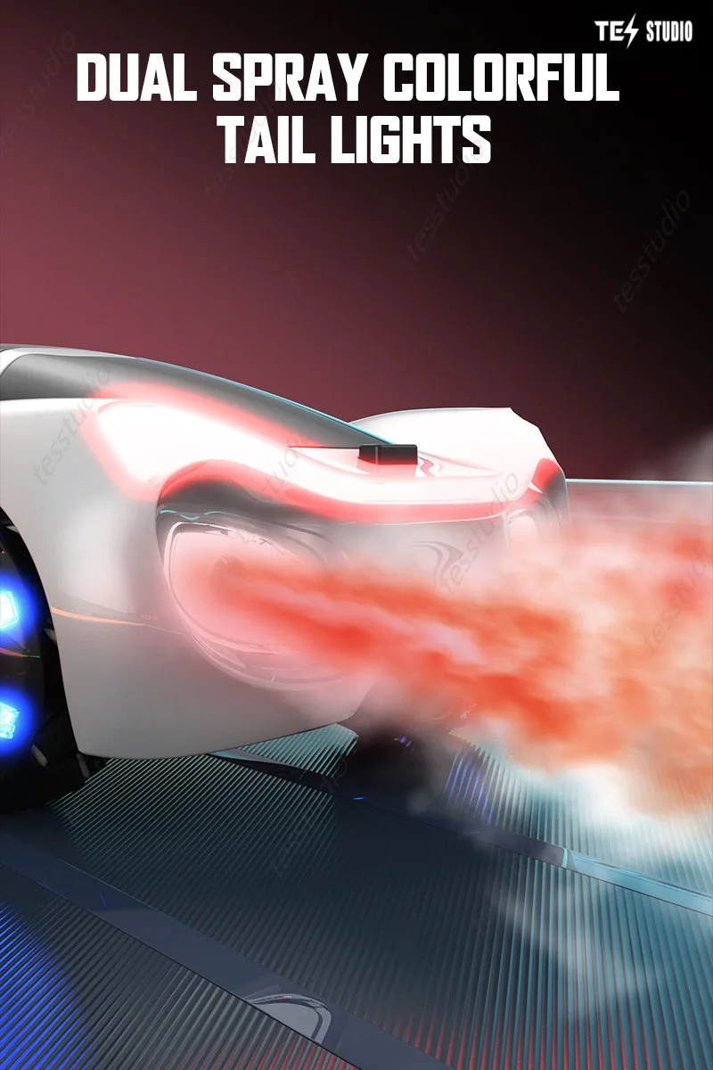 Tesla Remote Control Car Electric Gesture Sensing Toy Drift Spray Drift Stunt Car with Light Kids Gift for Children Boys Girls