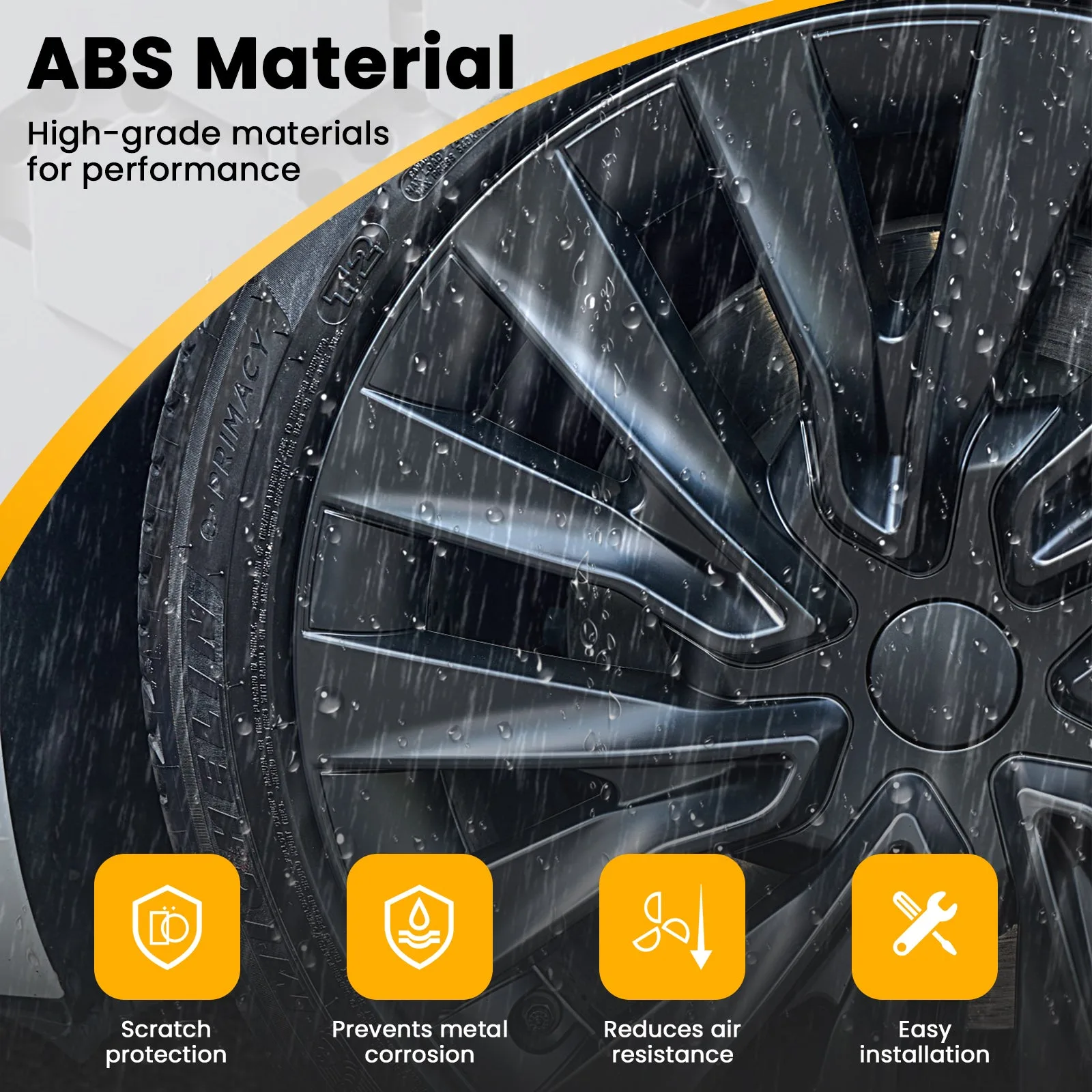 18'' X Style Rim Protector Hub Cap (2023-2025) For Tesla Model 3 Highland