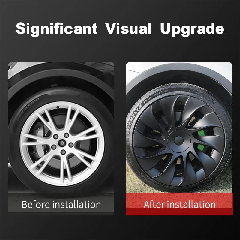 Tesla Model Y Wheel Cap 20'' Cyclone Tesla Wheel Cover Best Steering Wheel Cover Tesla Accessories Aapexgear®