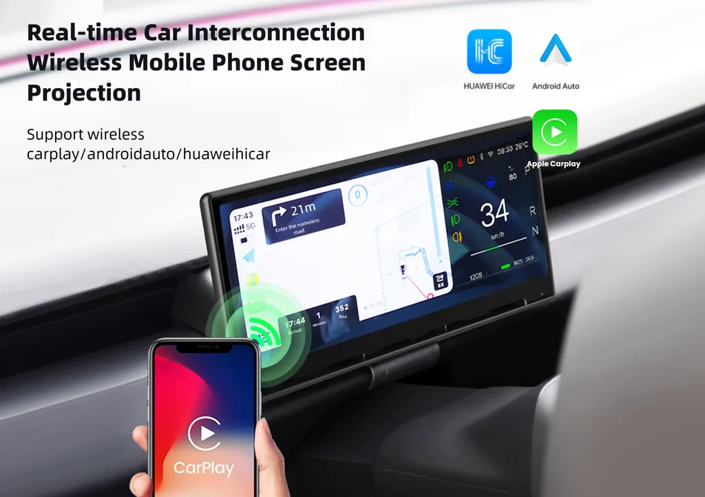 Tesla Model 3/3 Highland Model Y/Y Juniper F9 Pro CarPlay Screen Dashboard Display Aapexgear®
