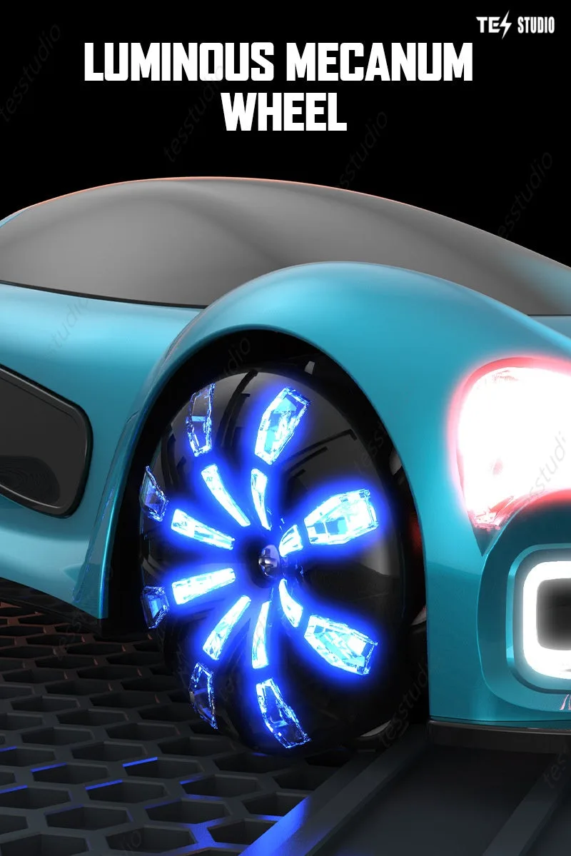 Tesla Remote Control Car Electric Gesture Sensing Toy Drift Spray Drift Stunt Car with Light Kids Gift for Children Boys Girls
