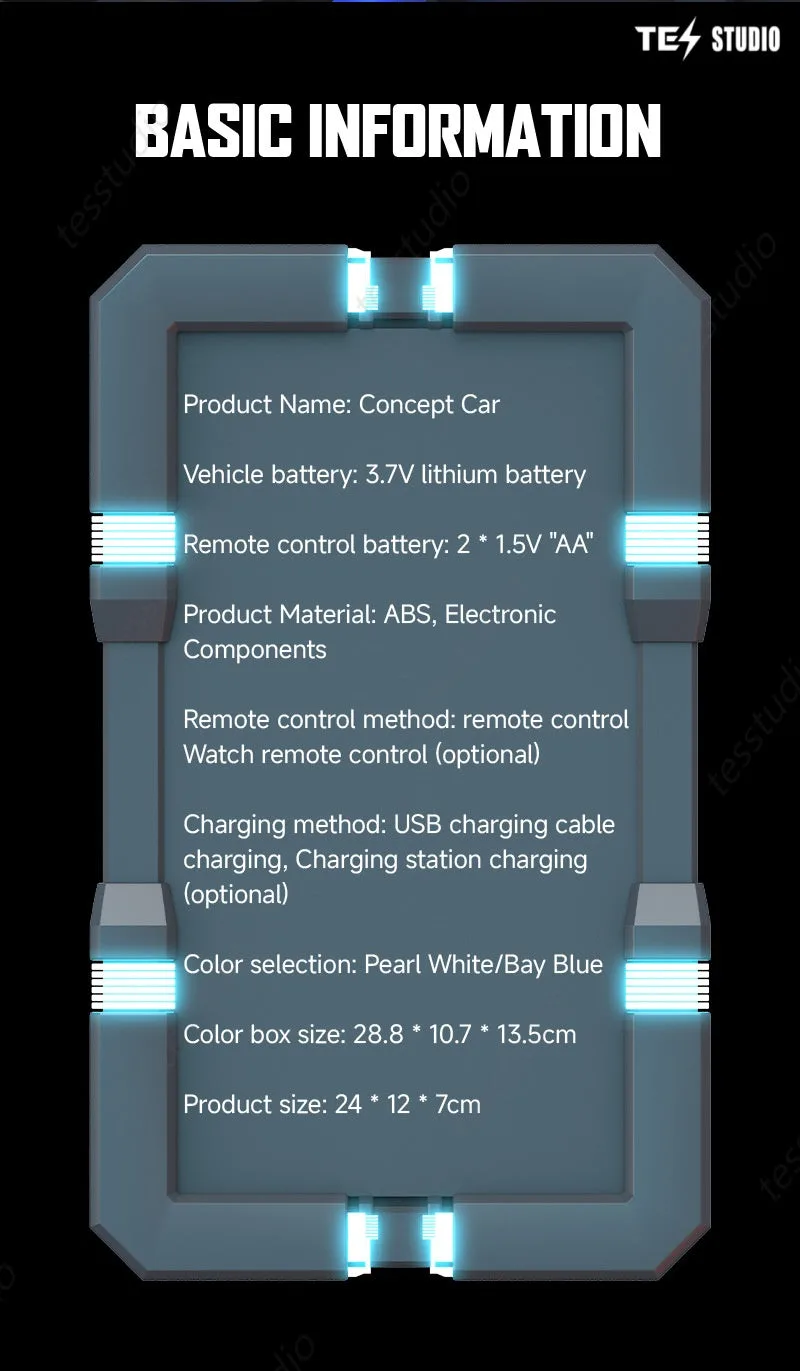 Tesla Remote Control Car Electric Gesture Sensing Toy Drift Spray Drift Stunt Car with Light Kids Gift for Children Boys Girls
