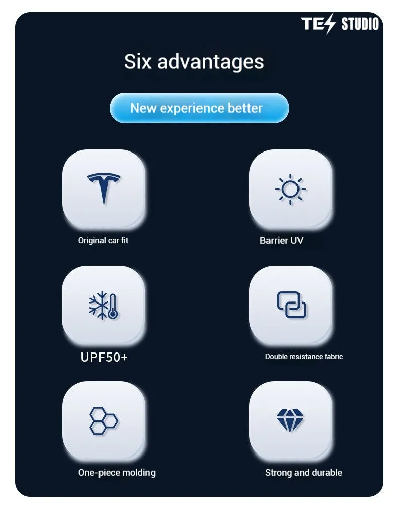 Tesla Model Y Juniper Crystal Mesh Sunshade  Model Y Juniper Sunshade Roof Shade Interior Accessories Aapexgear®