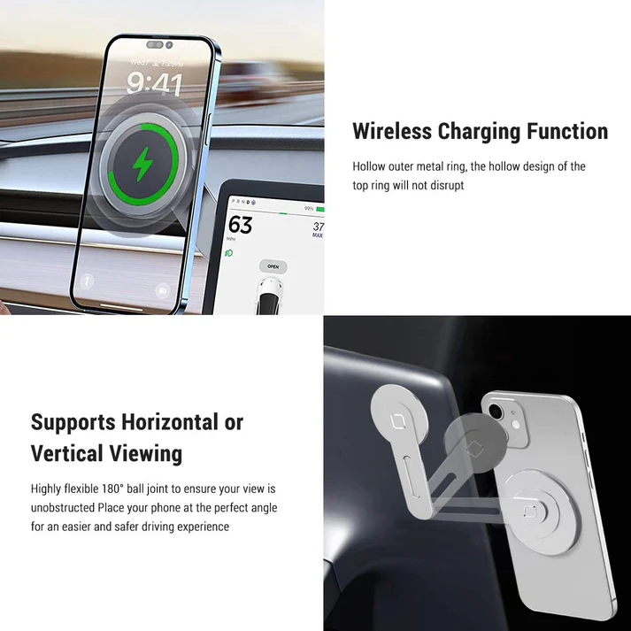 Wireless Magsafe Mount for Tesla Model 3/Y/S/X/Cybertruck
