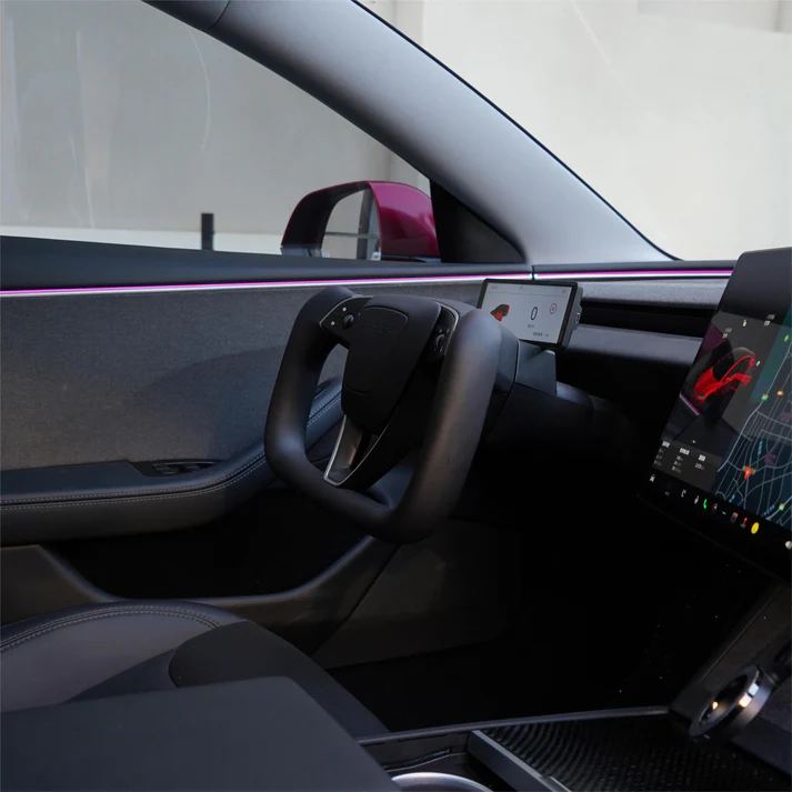 Model 3 Highland / Model Y Juniper Yoke Plaid Steering Wheel