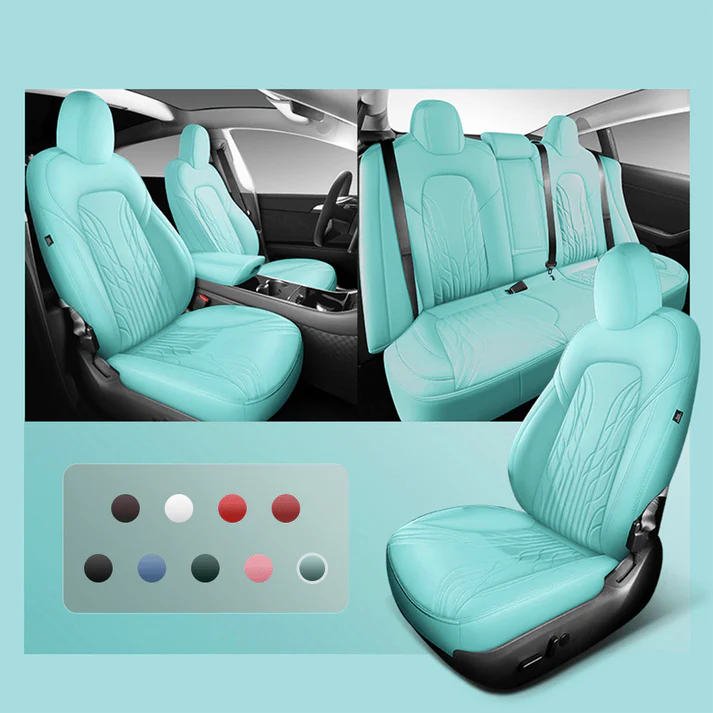 Nappa Leather Seat Covers for Model 3 Highland & Model Y Juniper