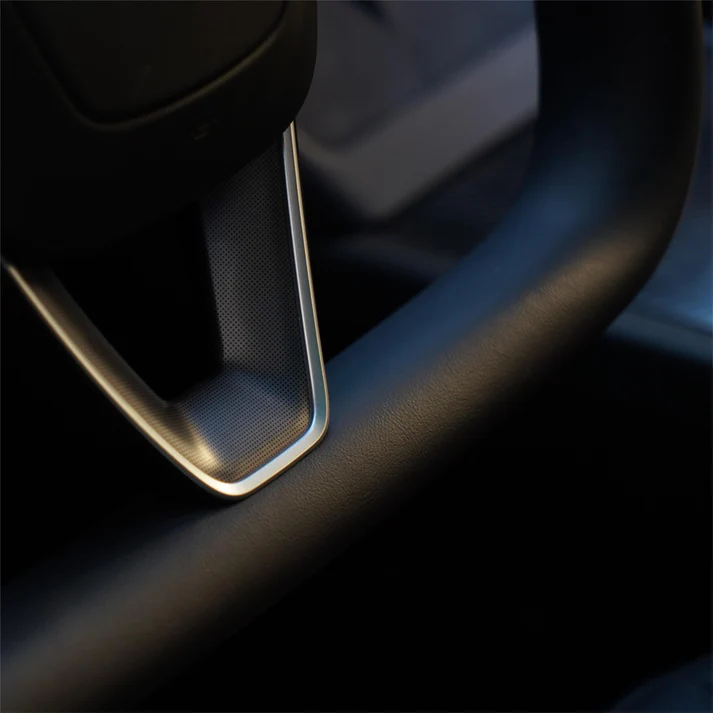 Model 3 Highland / Model Y Juniper Yoke Plaid Steering Wheel