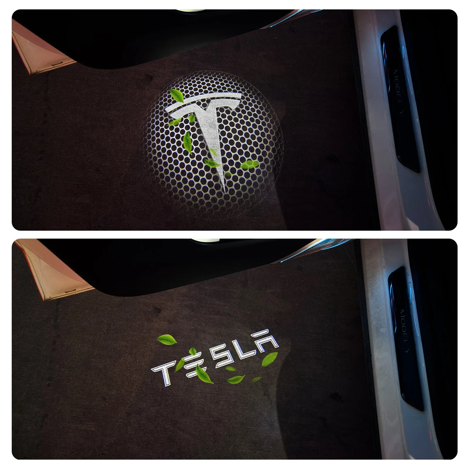 Tesla Dynamic Projection Lights Tesla Model Y Juniper Model 3/Y/S/X Welcome Lights Puddle Lights Aapexgear®