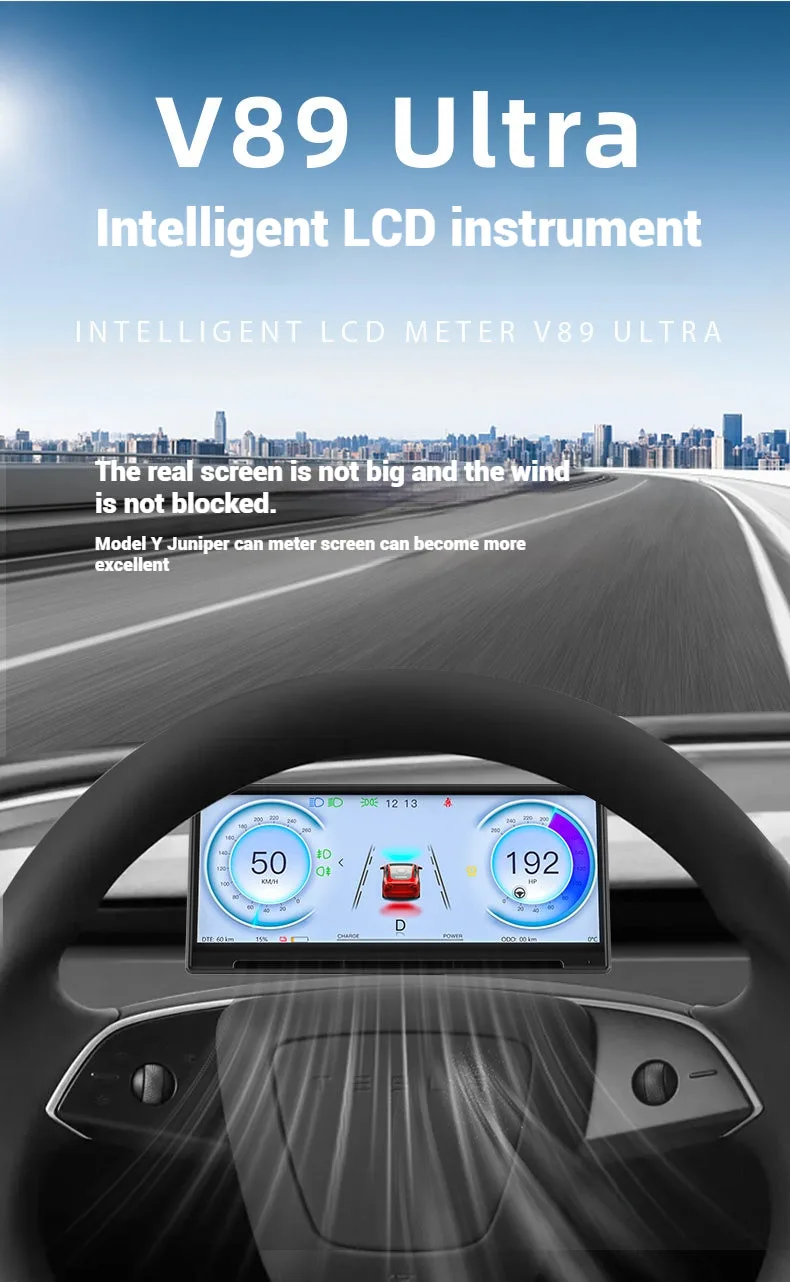 Tesla Accessories Model 3 Highland Dashboard Screen Tesla Model 3 Highland Interior Accessories CarPlay Screen Aapexgear®