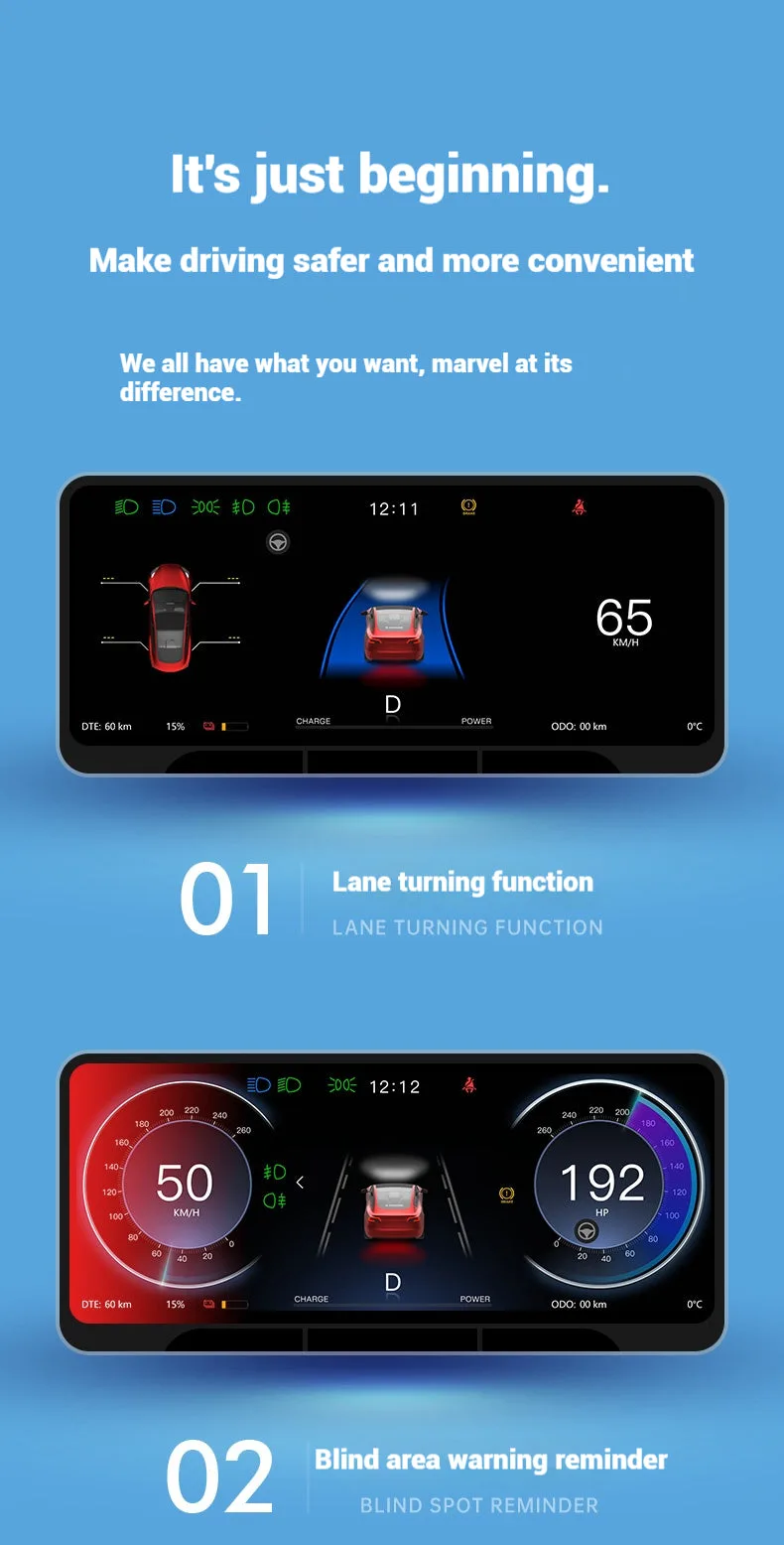 Tesla Accessories Model 3 Highland Dashboard Screen Tesla Model 3 Highland Interior Accessories CarPlay Screen Aapexgear®