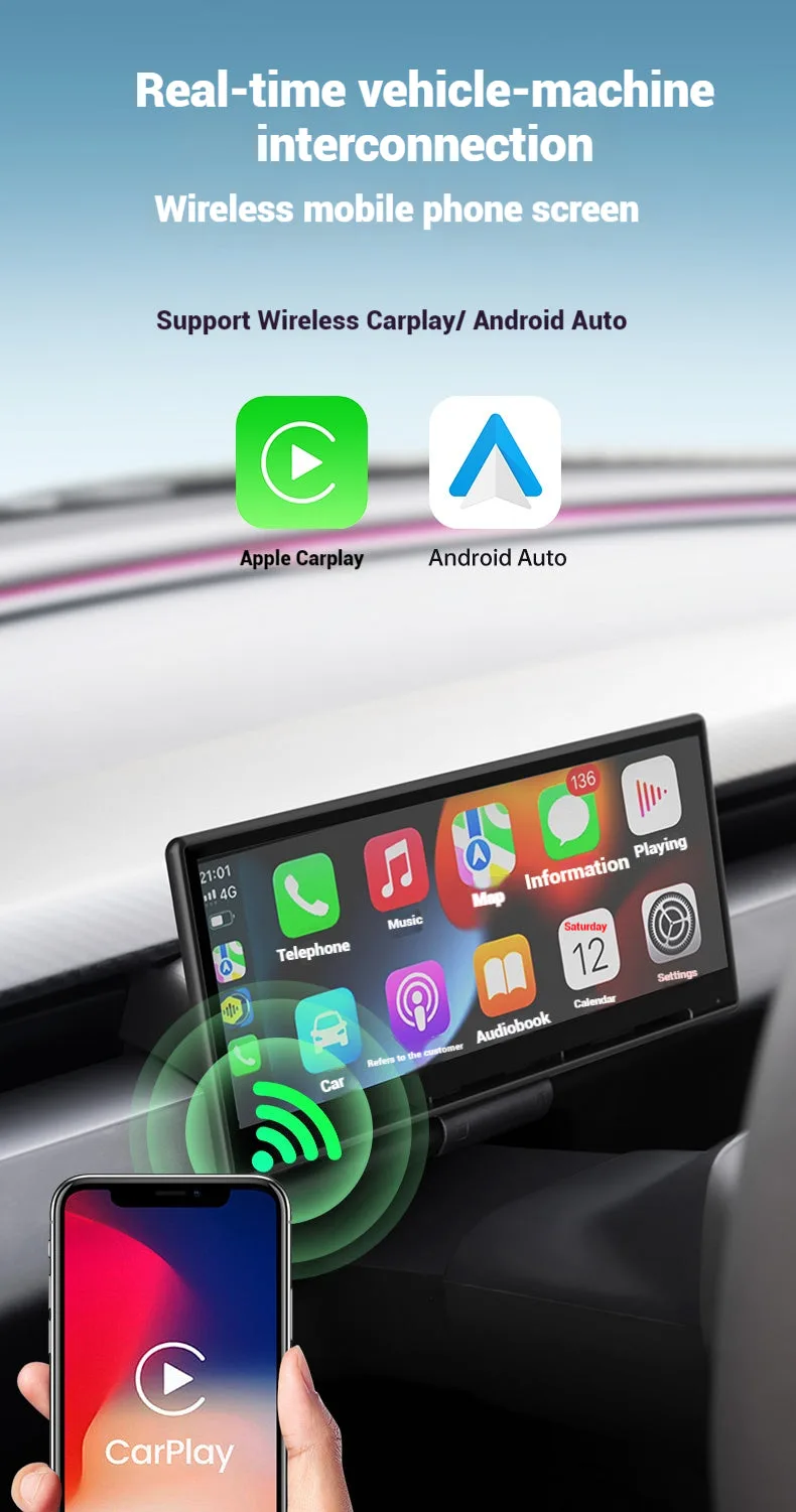 Tesla Accessories Model 3 Highland Dashboard Screen Tesla Model 3 Highland Interior Accessories CarPlay Screen Aapexgear®