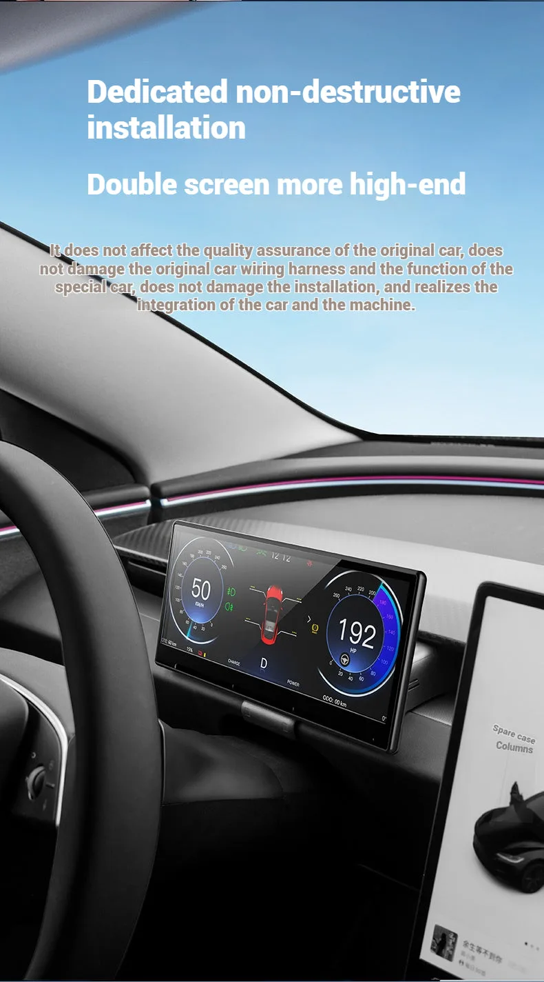 Tesla Accessories Model 3 Highland Dashboard Screen Tesla Model 3 Highland Interior Accessories CarPlay Screen Aapexgear®