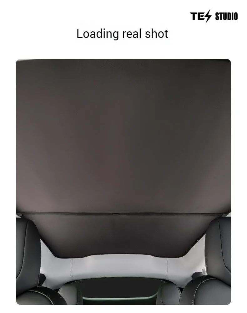 Tesla Model Y Juniper Crystal Mesh Sunshade  Model Y Juniper Sunshade Roof Shade Interior Accessories Aapexgear®