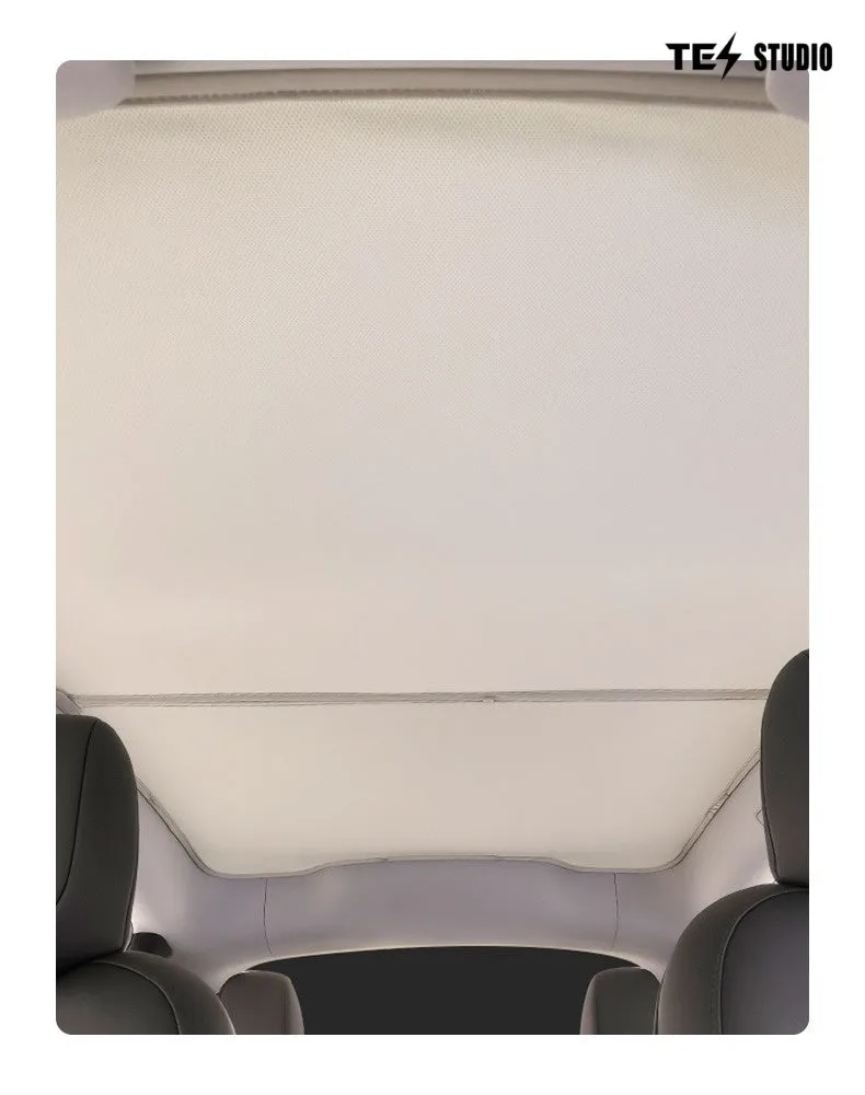 Tesla Model Y Juniper Crystal Mesh Sunshade  Model Y Juniper Sunshade Roof Shade Interior Accessories Aapexgear®
