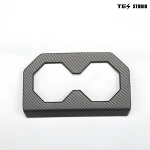 CybertruckAccessoriesRearSeatCupHolderFrameTrimCoverTesstudio_CarbonFiberPatternABS_2