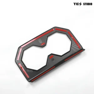 CybertruckAccessoriesRearSeatCupHolderFrameTrimCoverTesstudio_CarbonFiberPatternABS_3
