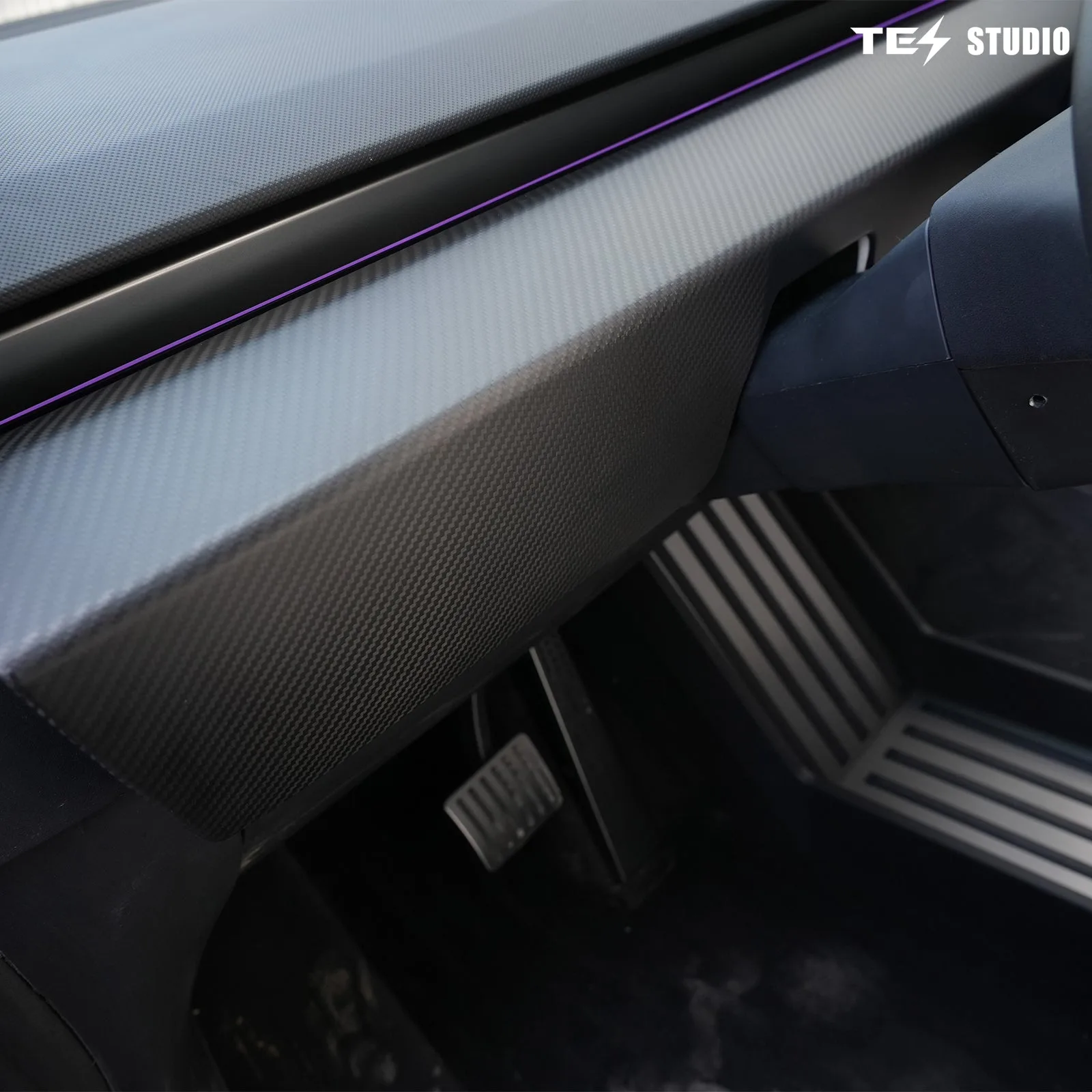 Tesla Accessories Real Carbon Fiber Cybertruck Dashboard Cover Panel Protection Cybertruck Interior Accessories Aapexgear®