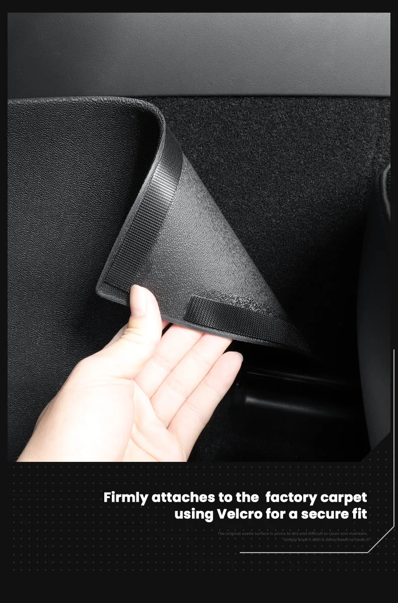 Tesla Model Y Juniper Rear Anti-kick Lower Pad Air Vent Guard Pedal Center Console Panel Protector Aapexgear® 5Pcs