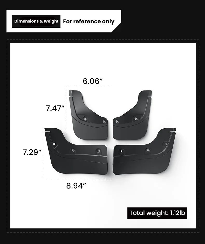 Tesla Model Y Juniper Mudflaps Mud Flaps Splash Guards Aapexgear®