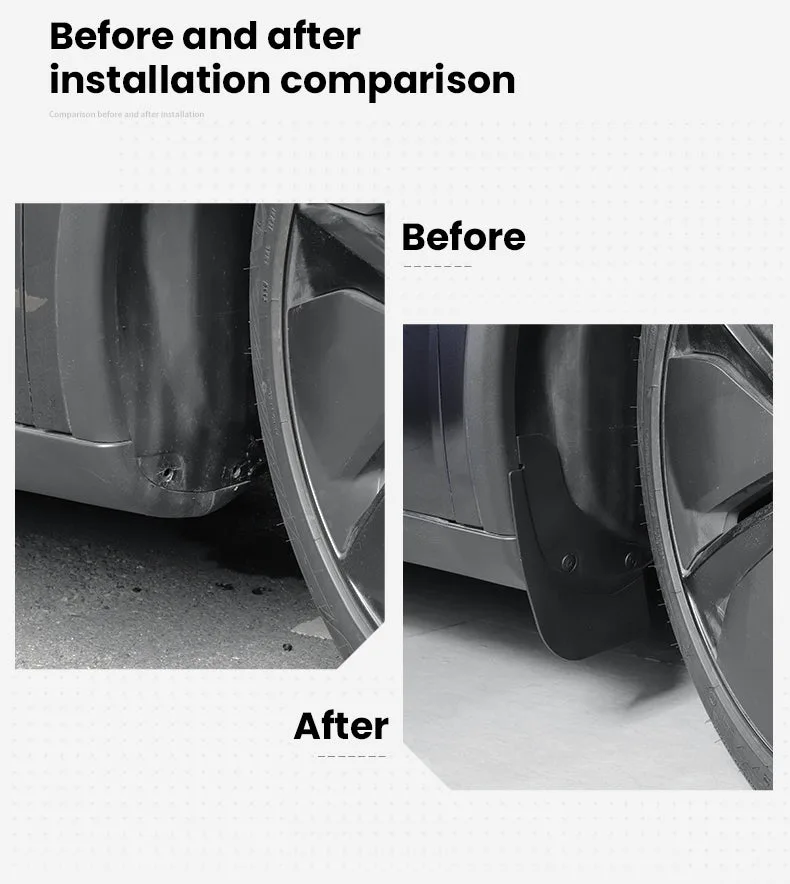 Tesla Model Y Juniper Mudflaps Mud Flaps Splash Guards Aapexgear®