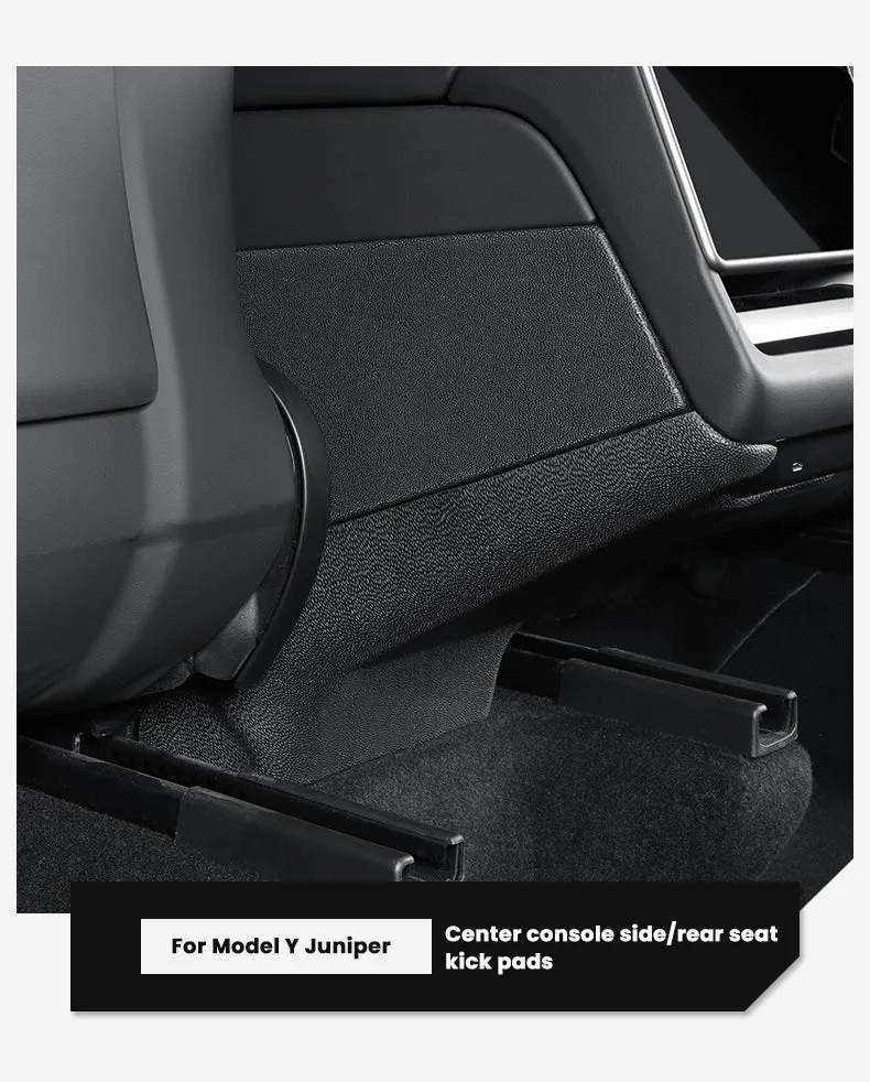 Tesla Model Y Juniper Rear Anti-kick Lower Pad Air Vent Guard Pedal Center Console Panel Protector Aapexgear® 5Pcs