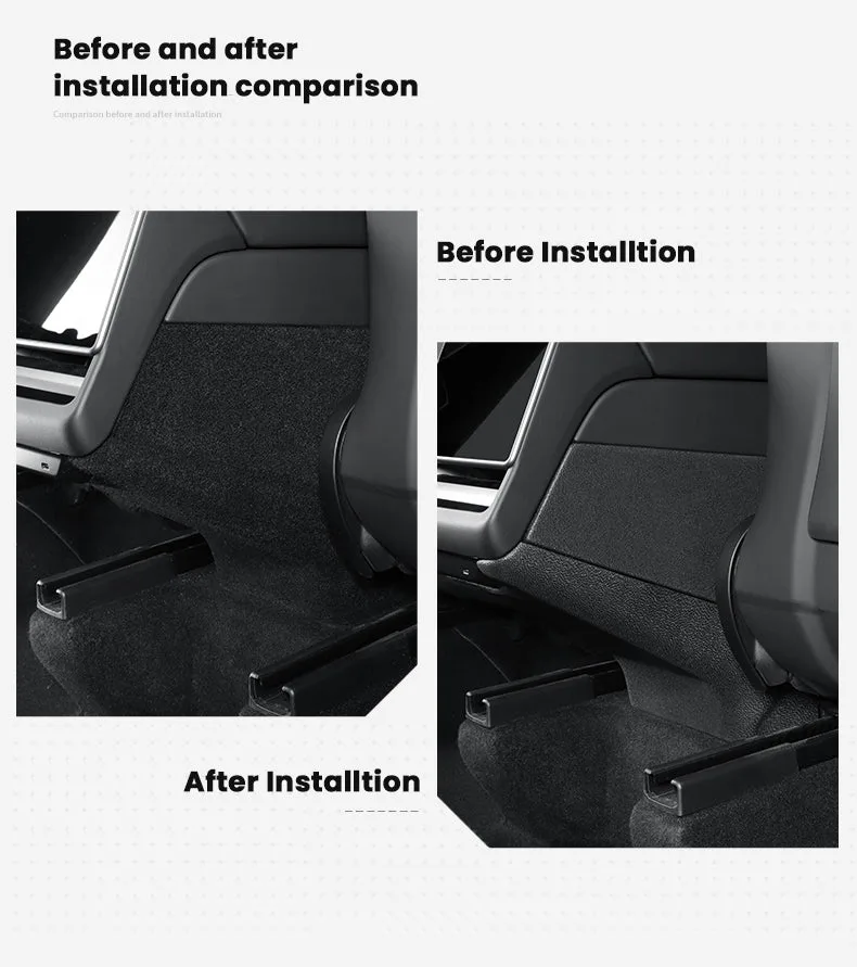 Tesla Model Y Juniper Rear Anti-kick Lower Pad Air Vent Guard Pedal Center Console Panel Protector Aapexgear® 5Pcs