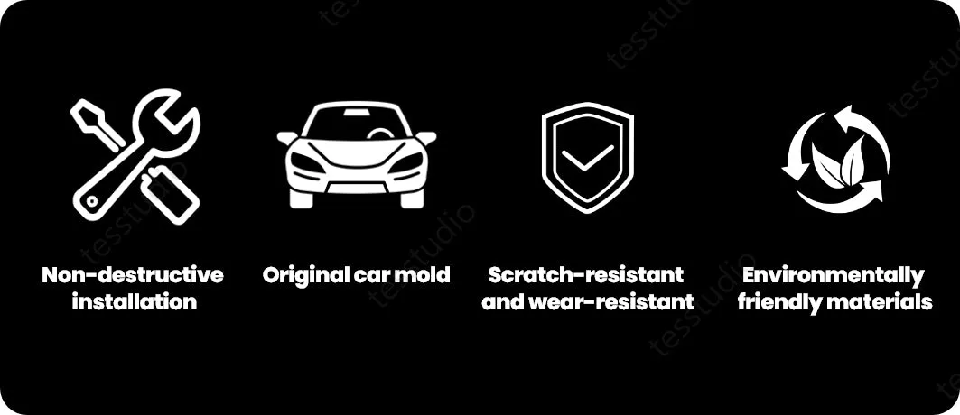 Model 3Y Real Carbon Fiber Dashboard & Front Door Trim Panel Replacement Kit Aapexgear®