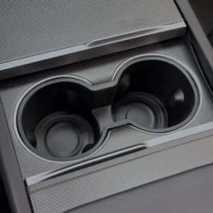 PlainWeaveCarbonFiberCenterConsole_CupHolderOverlaysfor2024_Model3-1
