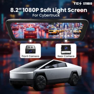 TeslaCybertruckStreamingRearviewMirrorS8FrontAndRearDualRecordingDigitalInteriorAccessoriesRearViewMirrorDashCamTesstudio_4-1