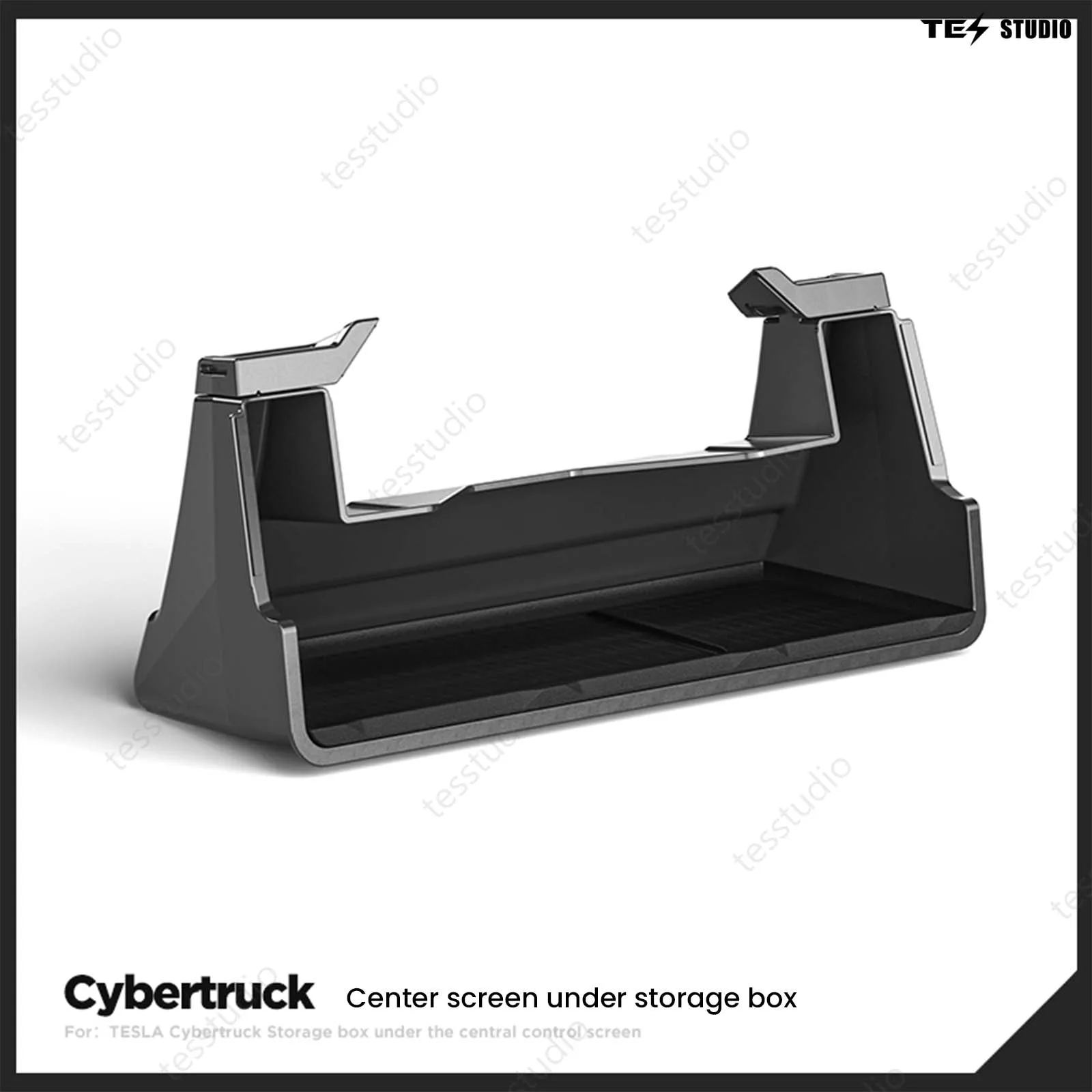 Tesla Cybertruck Under Screen Storage Organizer Storage Boxes Under Center Display Hidden Shelf Tray Cybertruck Underseat Storage Bin Aapexgear®
