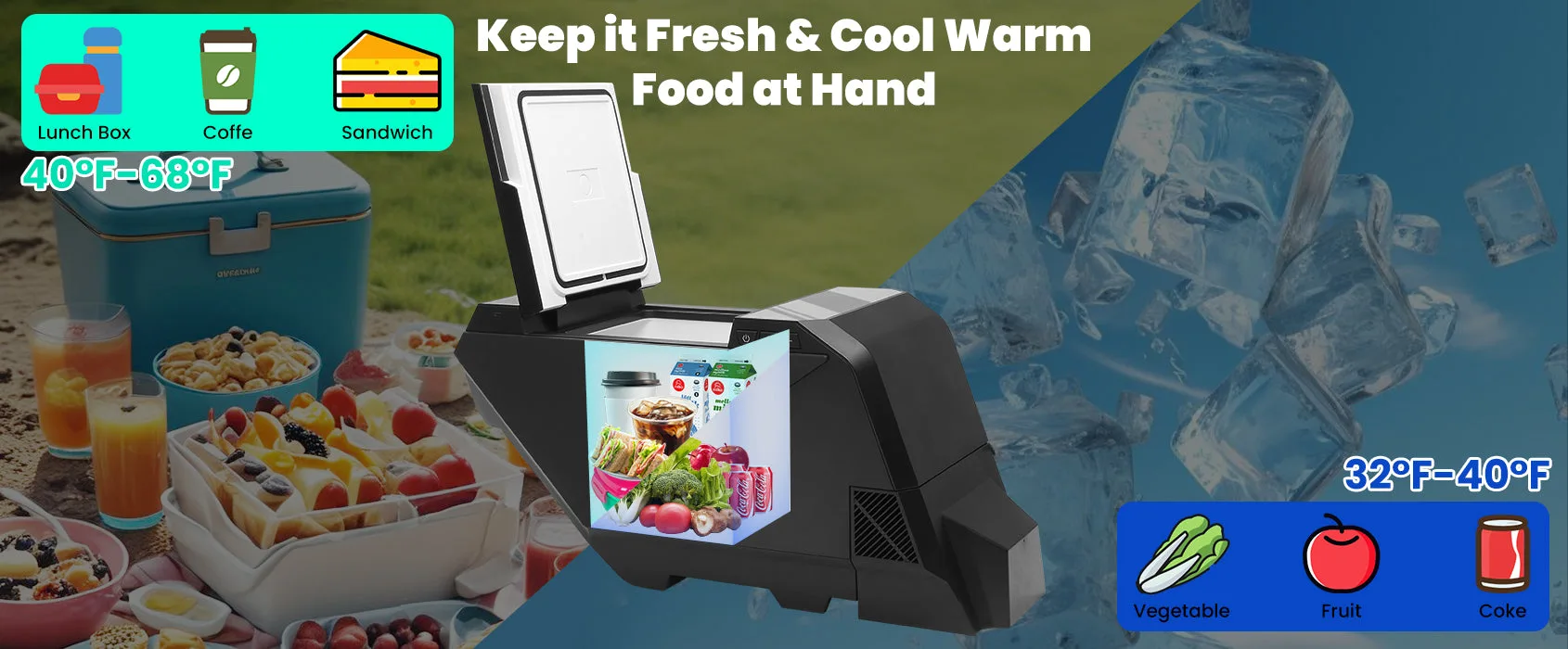 Tesla Cybertruck Cooler Cybertruck Fridge 18L Center Console Floor Refrigerator Aapexgear®