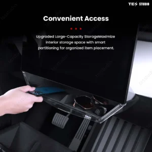 Tesla_Cybertruck_Interior_Accessories_Hideable_Under_Screen_Storage_Box_with_Center_Console_Organizer_Tray_Tesstudio_5