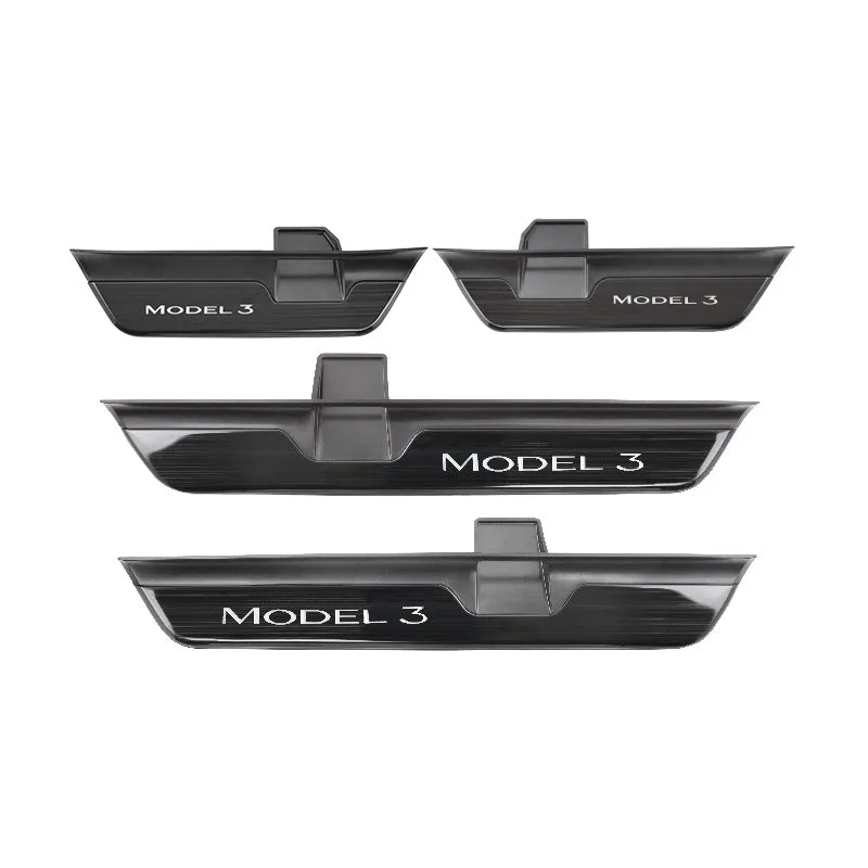 Tesla Model 3  Highland Illuminated Door Sills Led Door Sill Led Door Sill Plate Aapexgear®