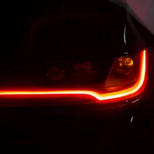 Tesstudio_Daytime_Running_Light_DRL_Boards_Headlight_for_Tesla_Model_3_Highland_08.2023_Red