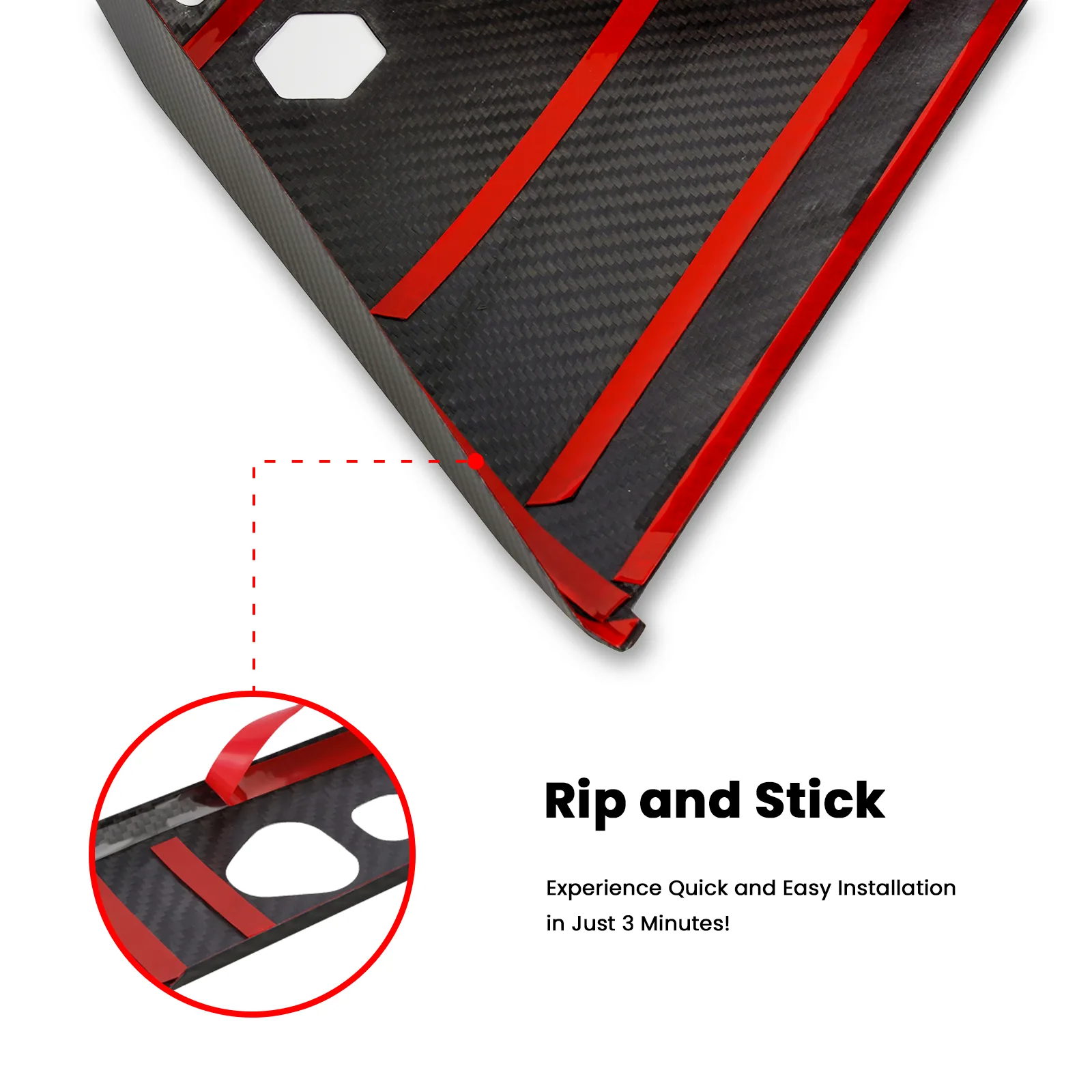 Tesla Cybertruck Accessories Cybertruck Real Carbon Fiber Backseat Top Ven Cover Aapexgear®