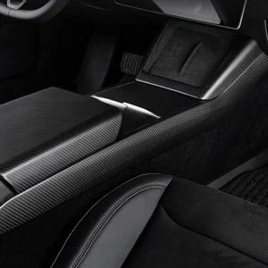 tesstudioReal_Carbon_Fiber_Center_Console_Side_Panel_Covers_for_2024_Model_3_Highland