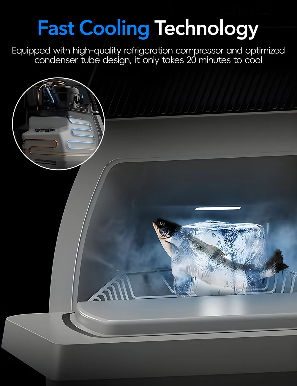 Rear Trunk On-Board Refrigerator for Model Y (5 Seaters)