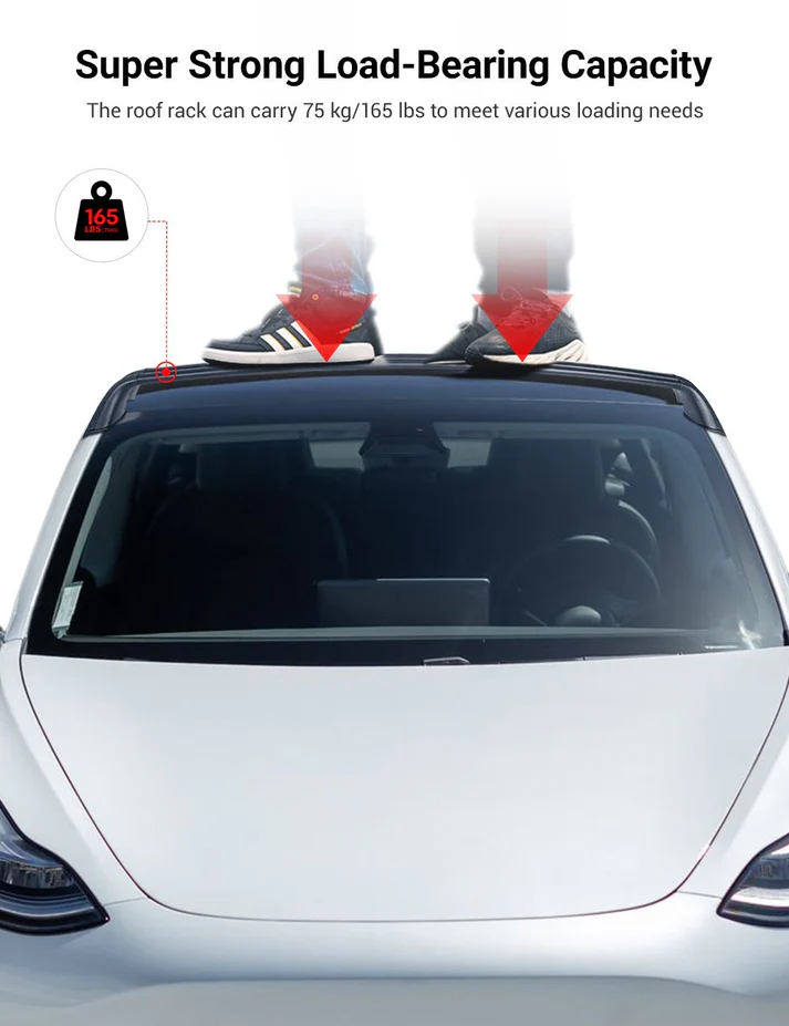 Roof Rack for Tesla Model 3 Highland / Model Y (Set of 2)